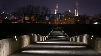 Edirne’nin tarihi köprüleri güneşle ışıl ışıl