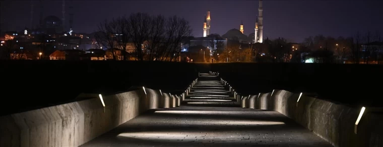 Edirne’nin tarihi köprüleri güneşle ışıl ışıl