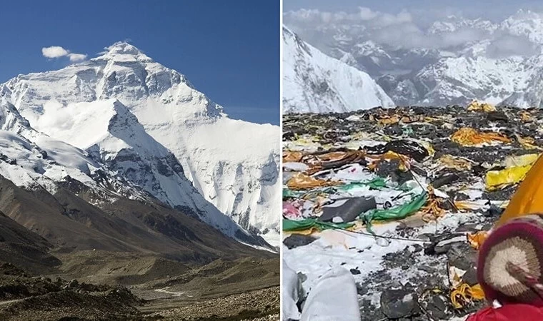 Himalaya Dağları, Devasa Çöp Yığınına Dönüştü: Dağcılar Çevre Kirliliğiyle Mücadele Ediyor