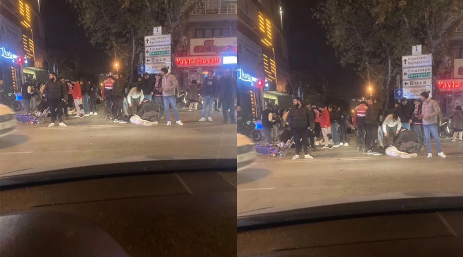 İzmir Buca'da Motosiklet Kazası: 2 Kişi Yaralandı