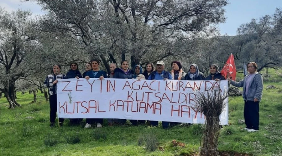 Çayırlı Köylüleri Kepçenin Önüne Geçti